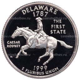 1/4 доллара (25 центов) 1999 года S США Штаты и территории Делавэр