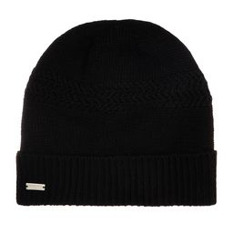 Шапка SEEBERGER арт. 18298-0 TURN-UP BEANIE (черный)