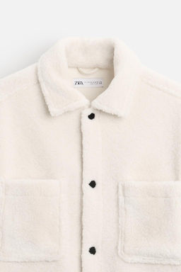FAUX SHEARLING OVERSHIRT - Zara фото 9
