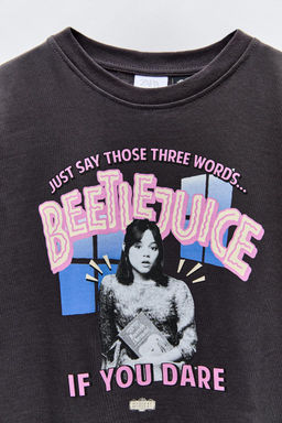 BEETLEJUICE  & PRINT T-SHIRT - Zara фото 3