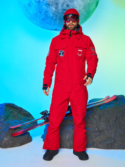 Мужской сноубордический горнолыжный комбинезон Alpha Endless Prometheus 223/230510 RED - Красный