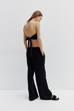 Pantalon en mezcla de lino - H&m фото 6