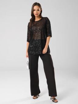 Блузка с пайетками - Stilla фото 7