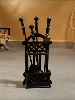 Каминный набор Пылание сталь, 4 предмета, 18х8х40 см - Simaland фото 2