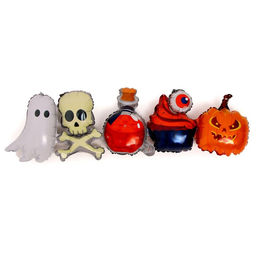 Воздушные шары фольгированные 38", гирлянда «Хэллоуин», 80 см