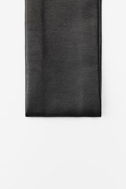 LEATHER ELASTIC HEADBAND - Zara фото 3