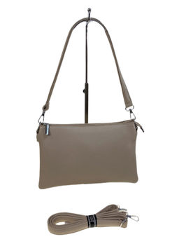 Женская сумка из искусственной кожи, цвет бежевый