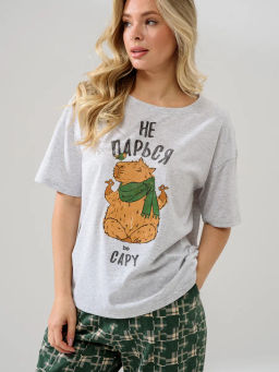 Пижама хлопковая Капибара - Оптима фото 9