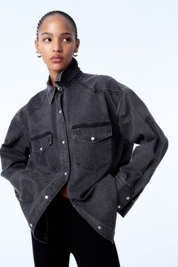 Camisa denim oversize - H&m фото 2