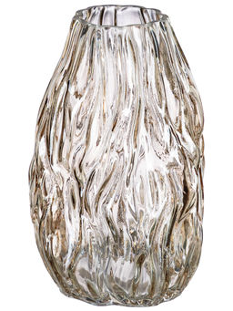 Ваза 14*14*22 см 1,9 л, серая, стекло