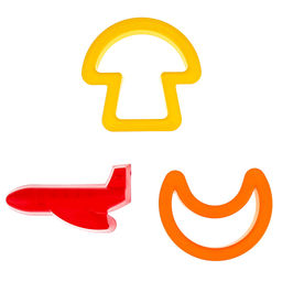 Формочки детские для игры с песком пластмассовый "Микс", набор 3шт (Россия)