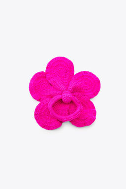 CROCHET FLORAL MAXI SCRUNCHIE - Zara фото 4