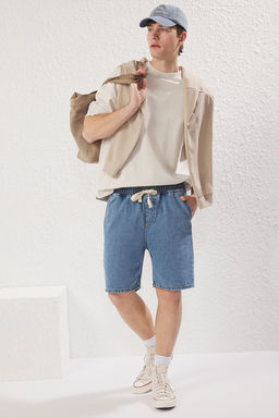 TRENDYOL MAN Mavi Regular Fit Kot Sort TMNSS25SR00032