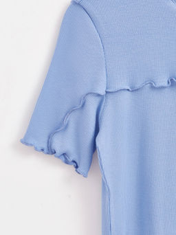 CONTE Джемпер в рубчик с декоративными швами LD 2630 cornflower - Conte elegant фото 8