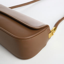 Сумка женская, багет, на магните, цвет коричневый - Simaland фото 4