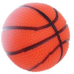 Цена за 6 шт. Игрушка - мячик для собак средних и крупных пород "БЕГИ ЛОВИ", цвет оранжевый, с пищалкой, d-7см (лейбл)