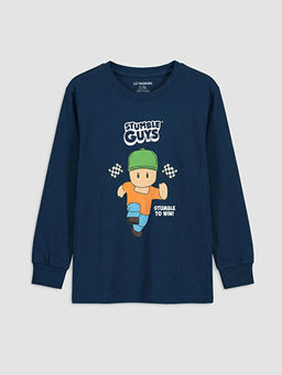 Stumble Guys Bask?l? Erkek ?ocuk Pijama Tak?m?