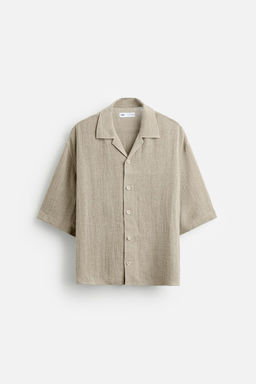 100% LINEN OVERSIZE FIT SHIRT - Zara фото 6