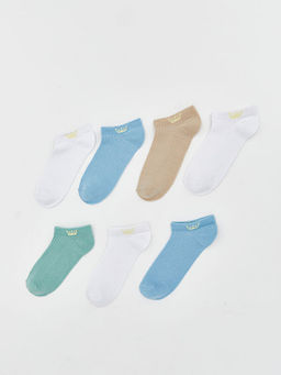 Desenli Erkek ?ocuk Patik ?orap 7li