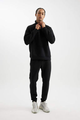 DeFactoFit Спортивная толстовка стандартного кроя с воротником-стойкой и полумолнией  фото 2