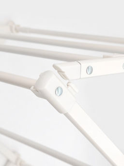 Сушилка для белья напольная LaDо́m, складная, раздвижная, металл, белая