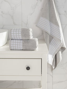 Полотенце для тела 70x130 серый махровая ткань