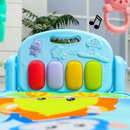 Развивающий коврик Лев, с пианино, голубой - Simaland фото 5