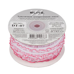 Лента BLITZ DT-07 эластичная 18 мм 25 м 0.5 СК/Распродажа черный/красный