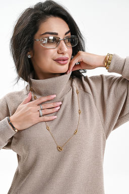 Платье теплое в рубчик