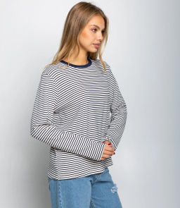 Лонгслив #КТ8013 (4), синий,белый