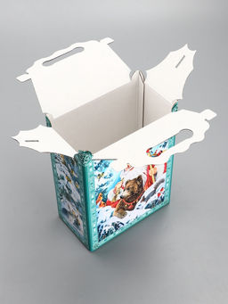 Подарочная новогодняя коробка «Зимняя сказка», для сладких подарков, 17.8×10×32.5 см
