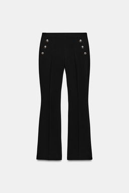 PANTAL?N FLARE BOTONES / Negro - Zara фото 8