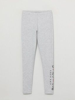 CRB wear/CWJG 70129-11-296 Брюки модель леггинсы для девочки, светло-серый меланж/Ex.Cherubino