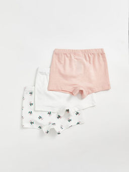 Beli Lastikli Bask?l? K?z Bebek Boxer 3l? - Waikiki фото 2