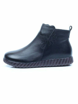 01-5507 BLACK Ботинки демисезонные (натуральная кожа, байка) - No name фото 12