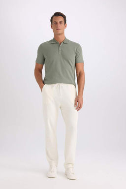 Спортивные штаны стандартного кроя с кружевом на талии и карманами