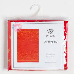 Скатерть новогодняя «Этель» Gold stars 149×180+/- 3 см, 100% хлопок, 190 г/м²