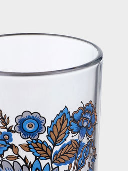 Набор для напитков «Милори», 7 предметов: кувшин, 6 стаканов, стекло, прозрачный, синий