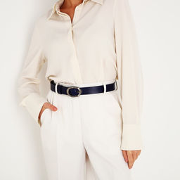 Ремень, ширина 3 см, винт, пряжка металл, цвет синий - Simaland фото 3