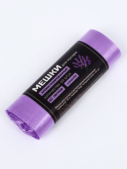 Мешки для мусора в рулоне ароматизированные "UpakLand" 60 л, лаванда ПНД, толщ 10 мкм, 20 шт 1100812