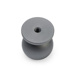 Ручка-кнопка мебельная CAPPIO RK146, d=25 мм, графит