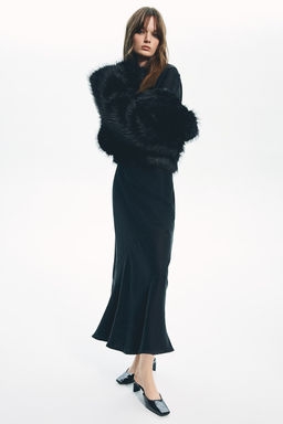 Vestido de saten con espalda descubierta - H&m фото 3