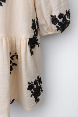 EMBROIDERED FLORAL DRESS - Zara фото 4