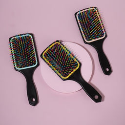 Цена за 2 шт. Расчёска массажная, 8×24 (±1) см, разноцветная