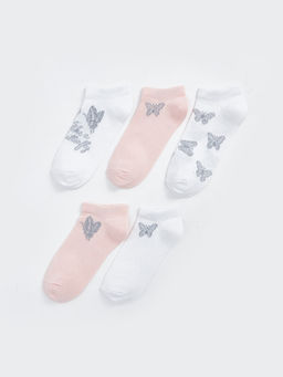 Desenli K?z ?ocuk Patik ?orap 5li