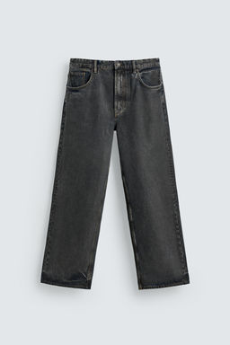 WAXED-EFFECT BAGGY FIT JEANS - Zara фото 5