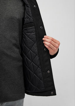 Siyah Suet Ceket - Mavi фото 6