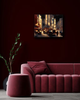 ФРЕЯ PNB/PLDD-247 Набор для раскрашивания по номерам ( со светодиодами ) 50 х 40 см Ночной Чикаго