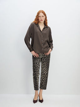 Oversize Saten Kad?n G?mlek