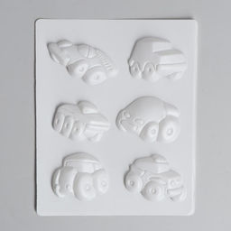 Магниты из гипса «Машинки»